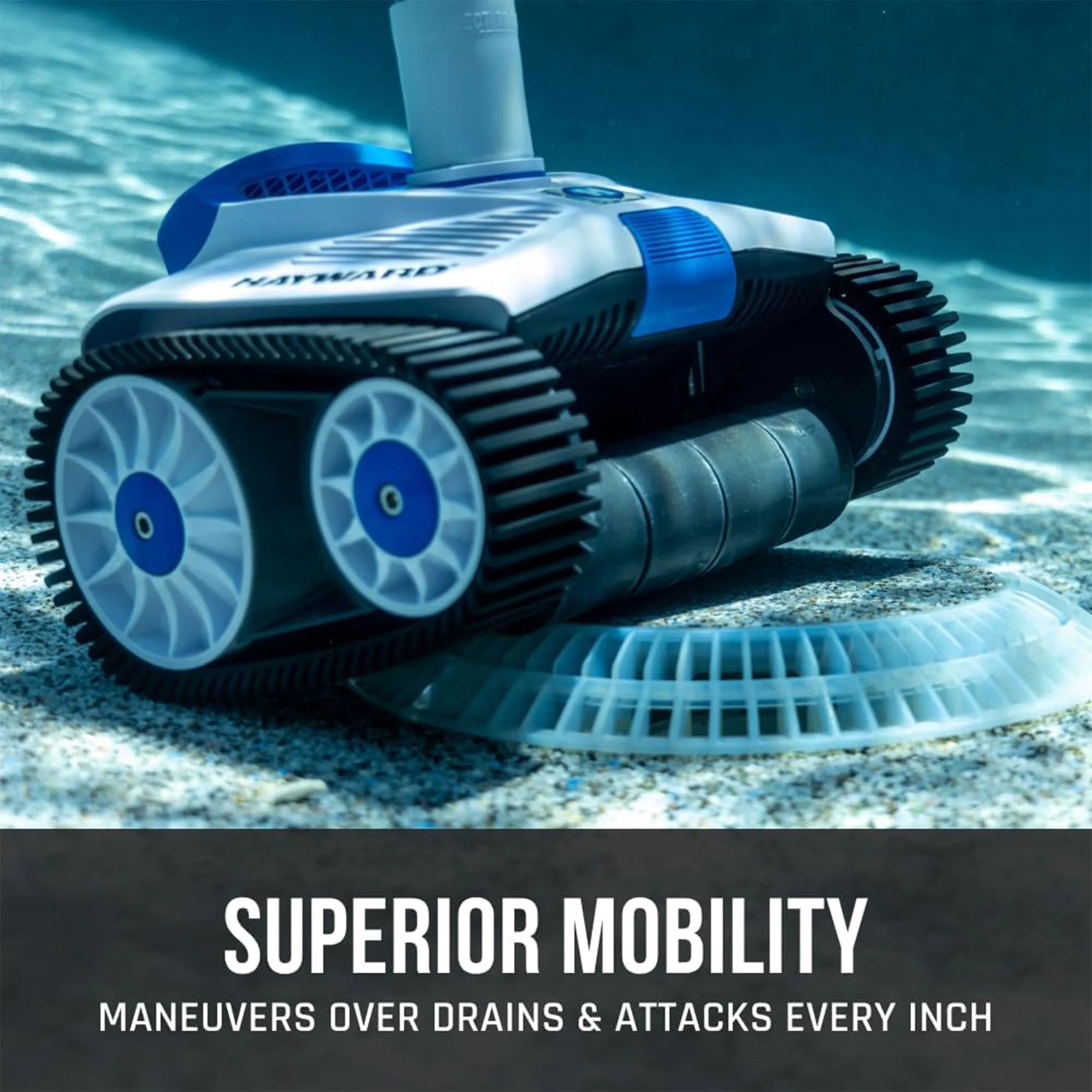 Hayward TracVac Lightweight In Ground Pool Suction Vacuum Cleaner, White