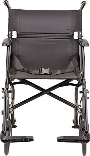 Nova Medical Lightweight Transport Wheelchair, Black 379BK