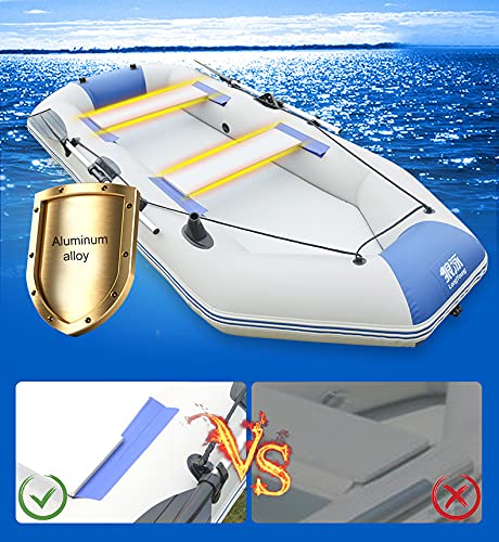 Adult Inflatable Kayak 9-Foot Rubber Dinghy 4-Person Boat Adult Fishing Boat Canoe with Patch Pack and Paddle Suitable for Ocean Sea and Lake 2.3m