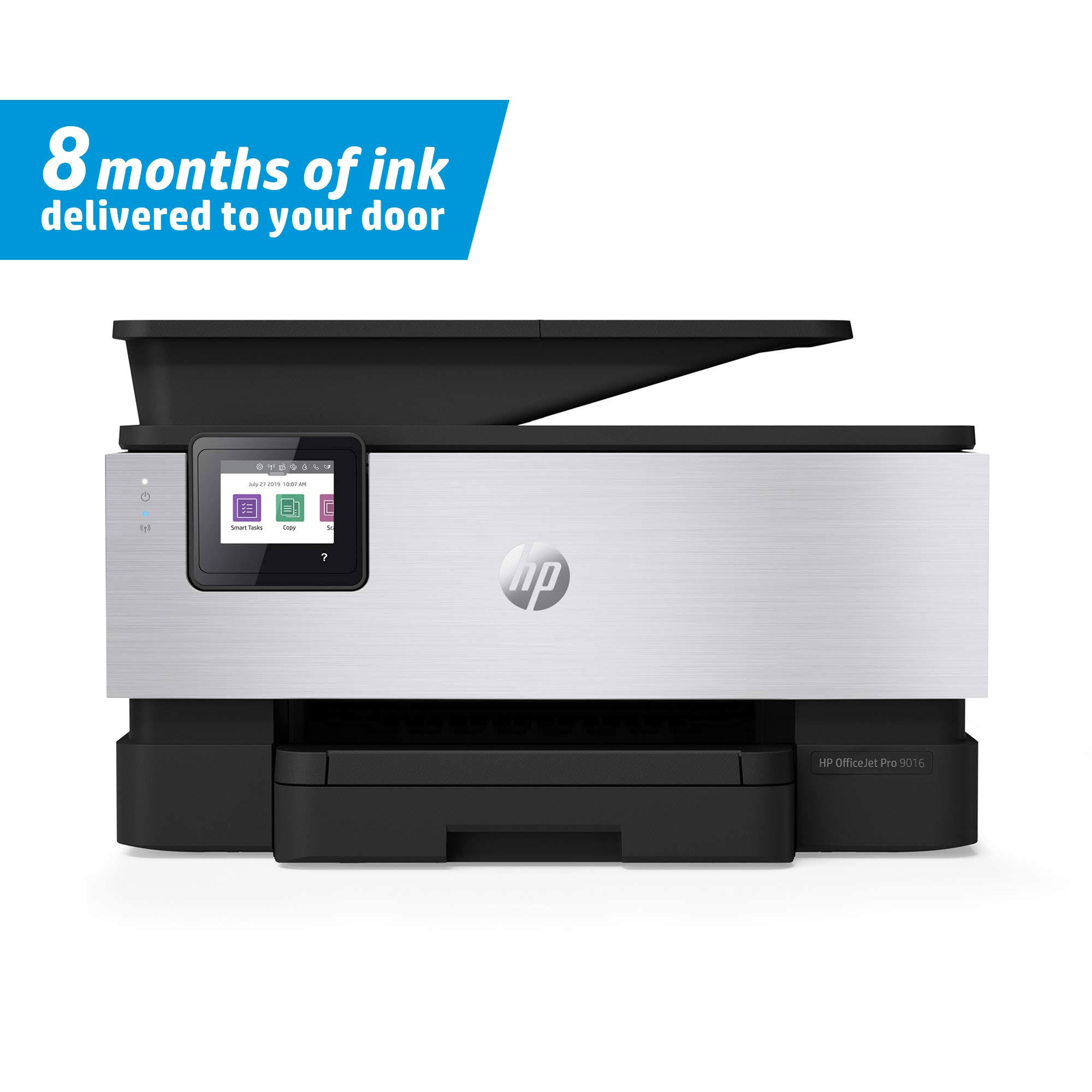 HP OfficeJet Pro 9016 All-in-One Wireless Color Inkjet Printer w/ 8 Months of Ink Delivered to Your Door (1KR47A)