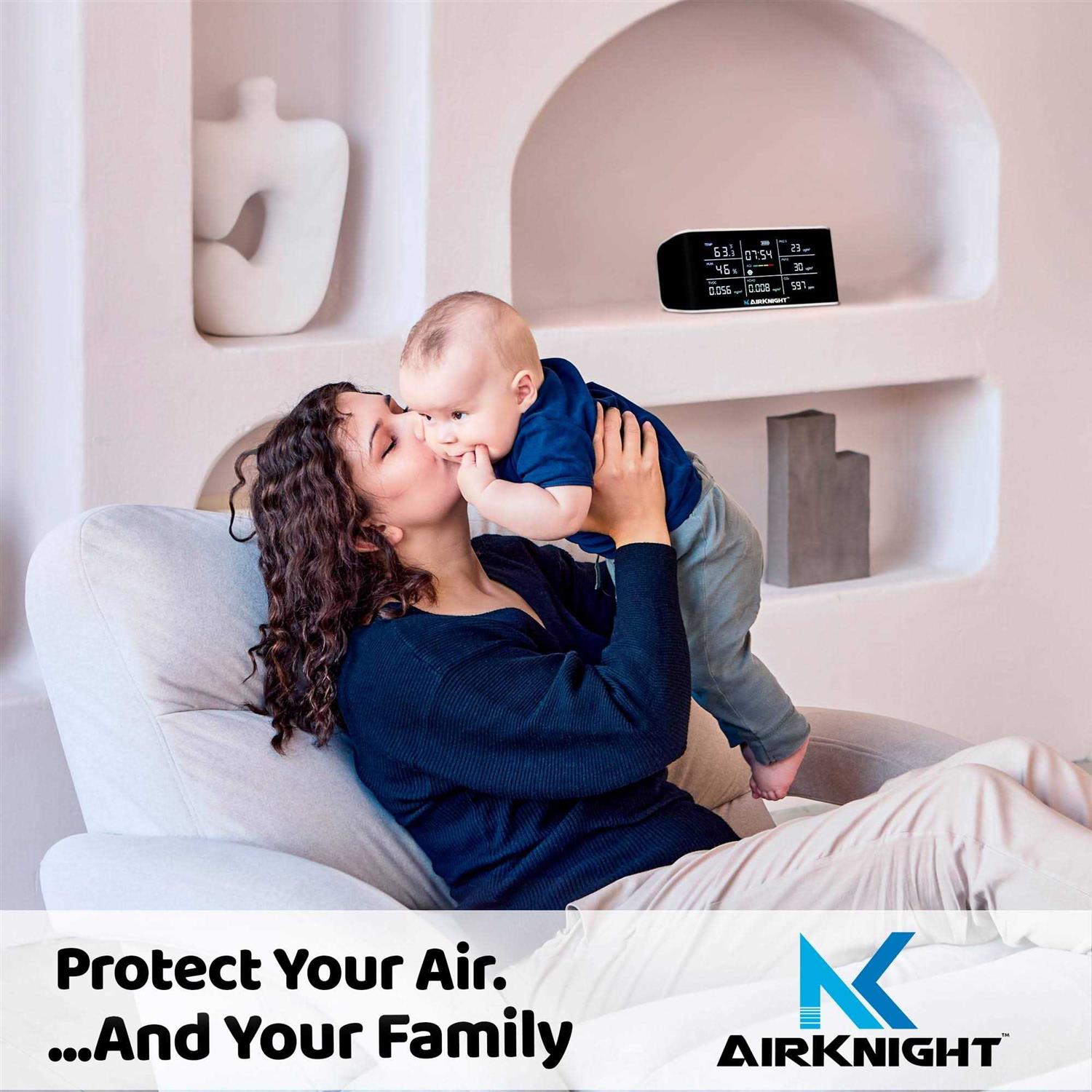 Airknight 9-in-1 Indoor Air Quality Monitor Indoor Portable CO2 Monitor - Shop Hardware Tools Online Store