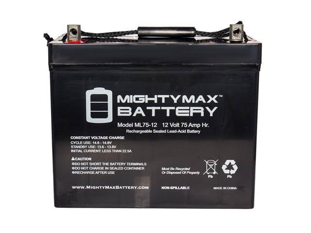 Mighty Max Battery - 12V 75Ah Battery Replacement for Pride Mobility Jazzy 1450 - ML75-1219845856830