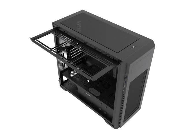 Phanteks Enthoo Pro M ATX Mid Tower Case w/ Tempered Glass Panel - Satin Black