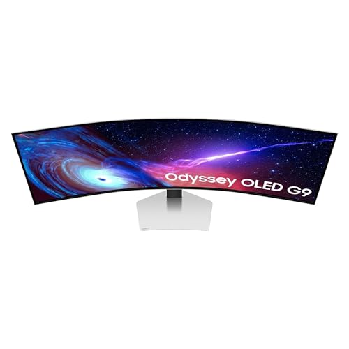 Samsung 49" Odyssey OLED (G93SC) Series Curved Gaming Monitor w QD-OLED, 240Hz, 0.03ms, DQHD, G-Sync Compatible, AMD FreeSync Premium Pro,Height Adjustable Stand,3 Yr Warranty,LS49CG932SNXZA