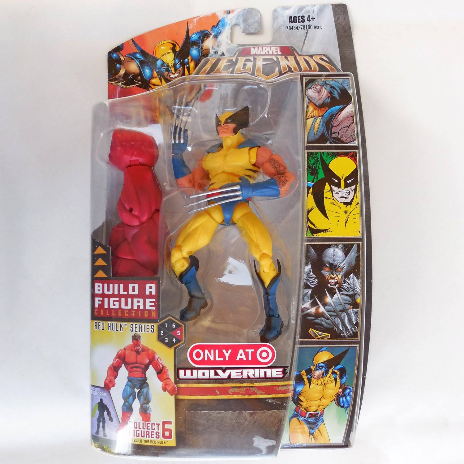 Hasbro Marvel Legends Exclusive Red Hulk Build-A-Figure Wave Action Figure Wolverine