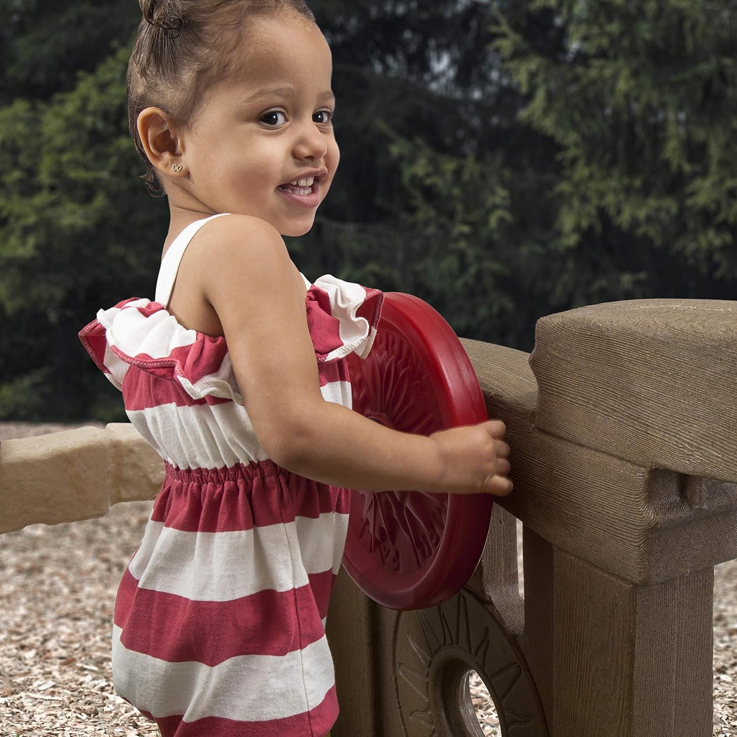 Step2 Naturally Playful Woodland Climber - Kids Durable Plastic Slides and Climbers, Multicolor