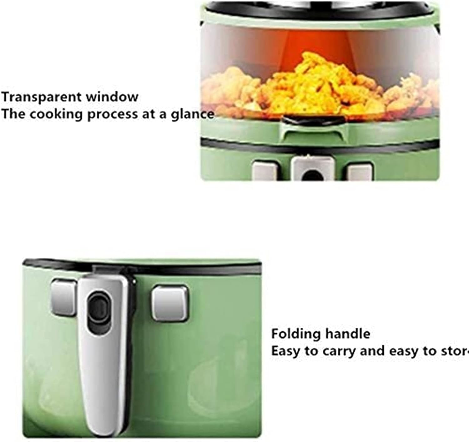 Air Fryer for Home Use 6.5 Liter Capacity Air Fryer Household Automatic Intelligent Oil Free Smokeless Air Energy Oven for Roasting Grilling Baking Comfortable anniversary