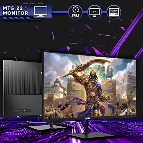 TechMagnet Gaming Desktop PC, Intel i5 4th Gen, Zeus Pro 4, GT 1030 2GB DDR5, 8GB RAM ARGB, 1TB SSD + 4TB HDD, MTG 24 Inch Curved Gaming Monitor, RGB Kit, Windows 11 Pro (Renewed)