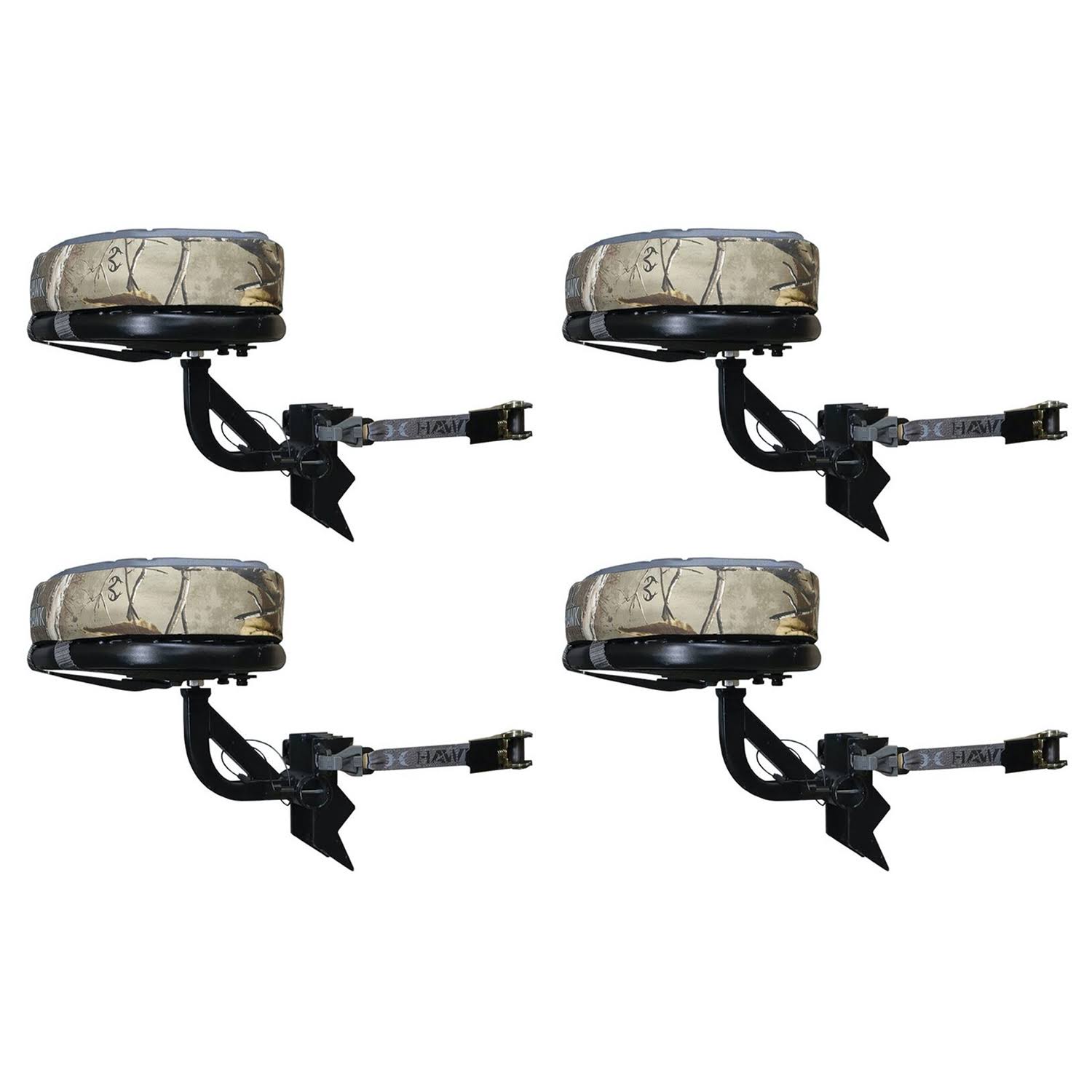 Hawk HWK-3001 Any Angle Weatherproof Memory Foam Hunting Tree Seat (4 Pack)
