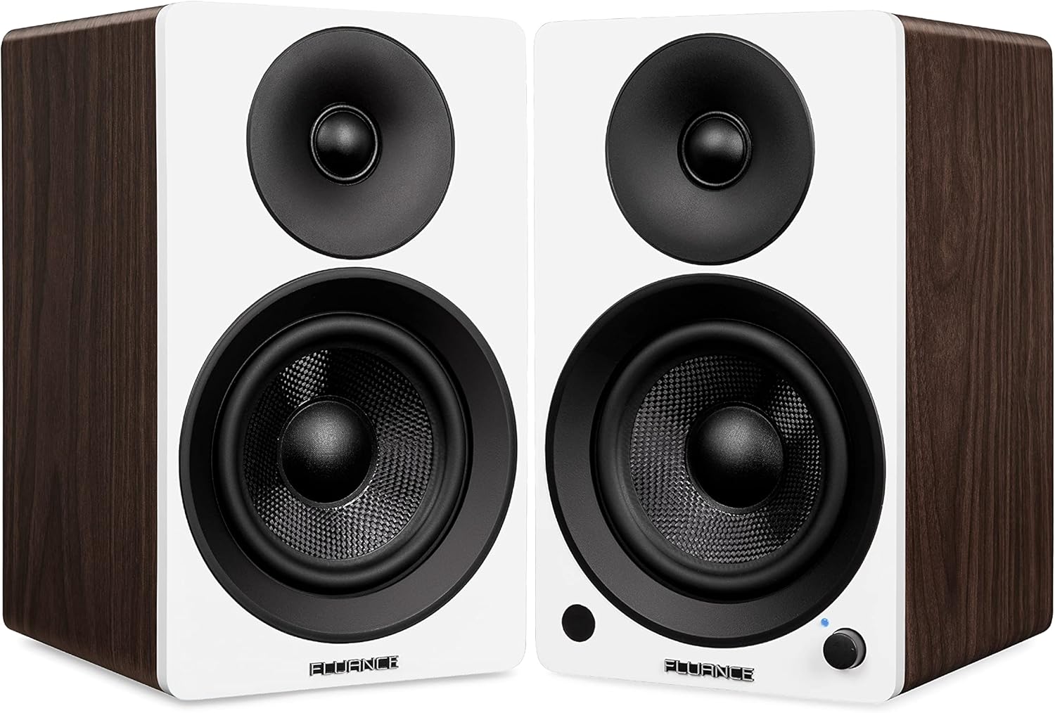 Fluance Ai41 Powered 2-Way 2.0 Stereo Bookshelf Speakers with 5 Drivers, 90W Amplifier for Turntable, TV, PC and Bluetooth 5 Wireless Music Streaming with RCA, Optical & Subwoofer Out (Lucky Bamboo)