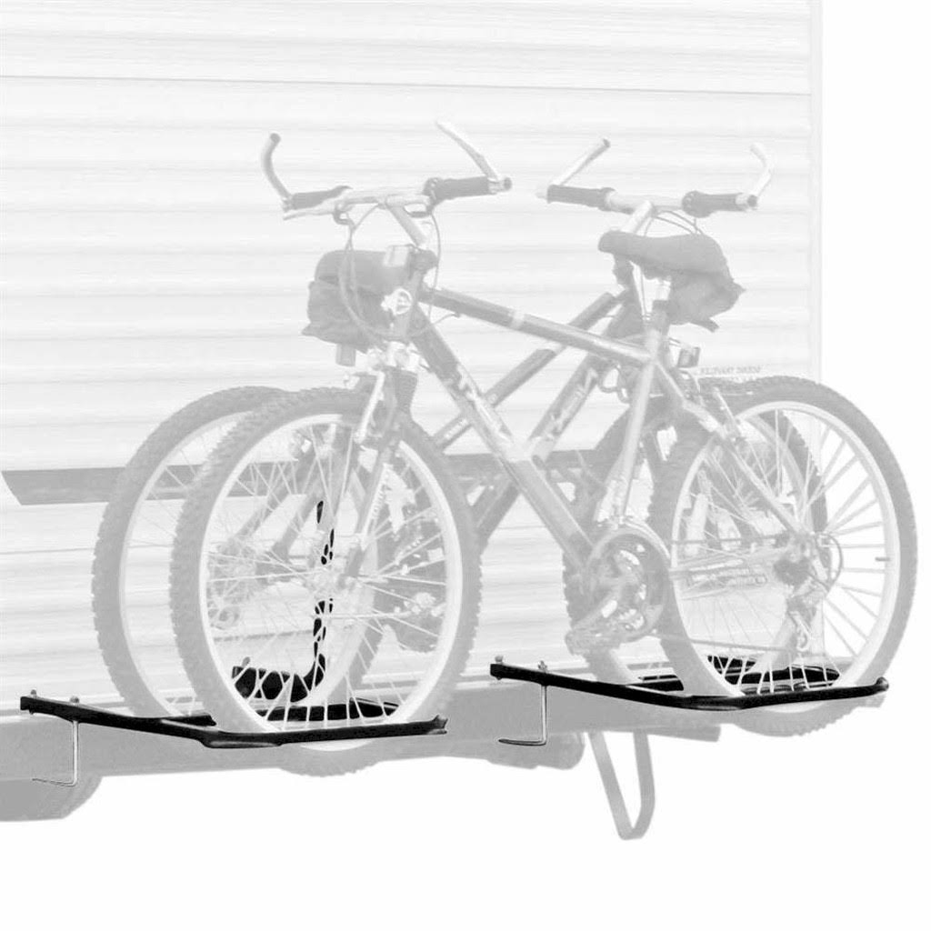 RV or Camper Trailer Bumper Bike Rack for 1-2 Bicycles