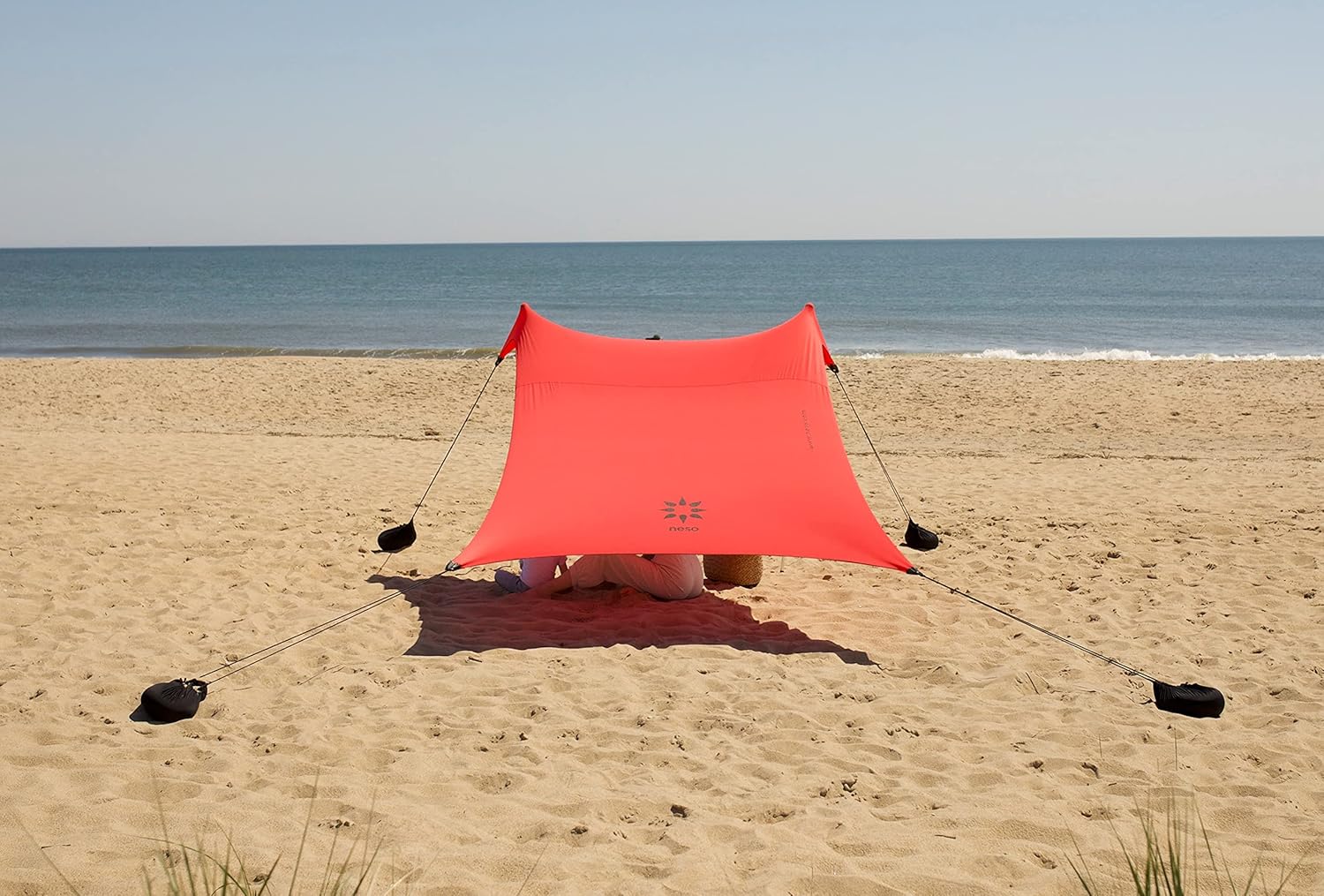 Neso Tents Beach Tent with Sand Anchor, Portable Canopy Sunshade - 7' x 7' - Patented Reinforced Corners