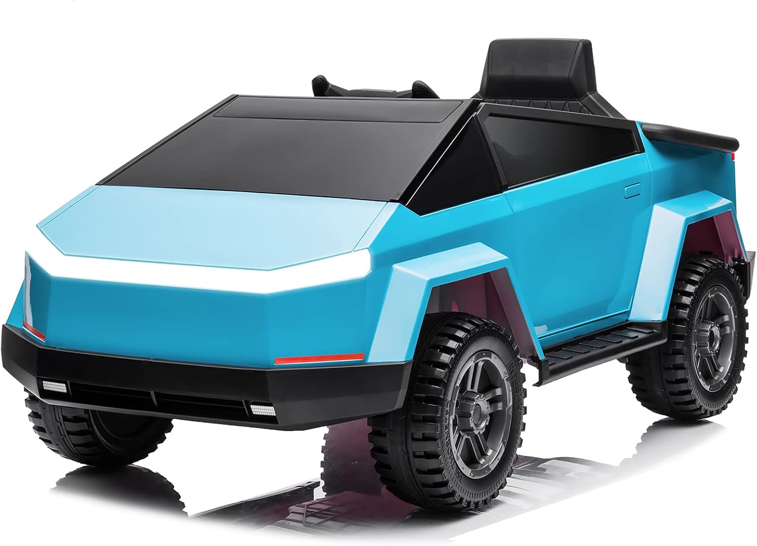 MX Truck Ride On Car with Remote Control, Cyber Style Pickup Truck 12V Electric Car for Kids to Drive, Pink