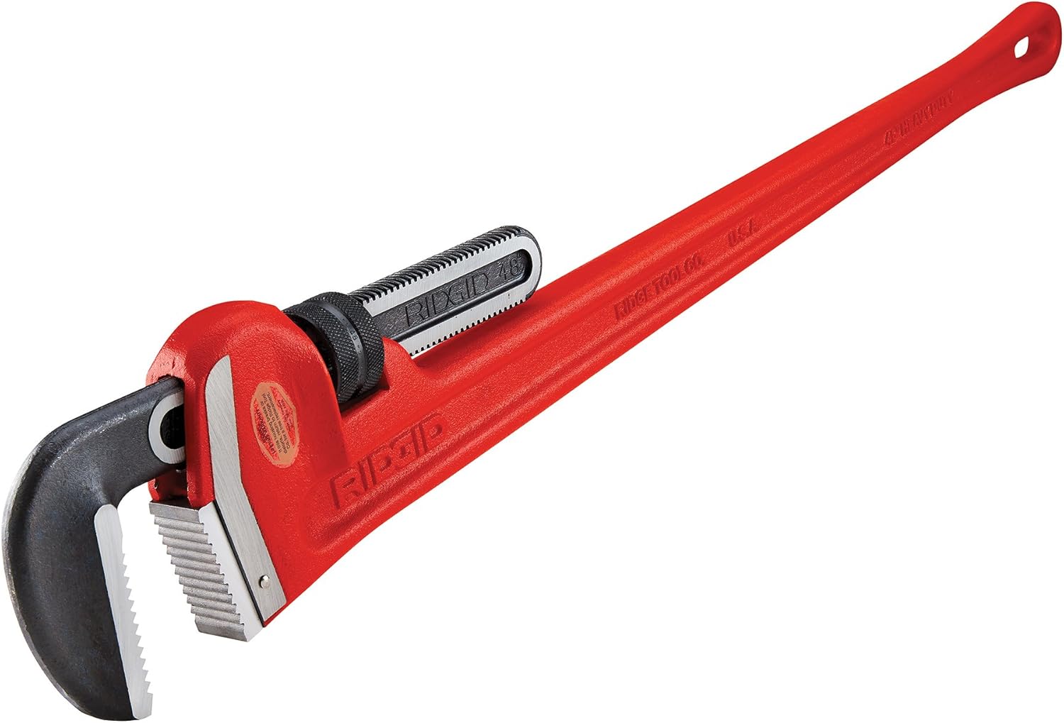 RIDGID 31040 Model 48 Heavy-Duty Straight Pipe Wrench, 48-inch Plumbing Wrench