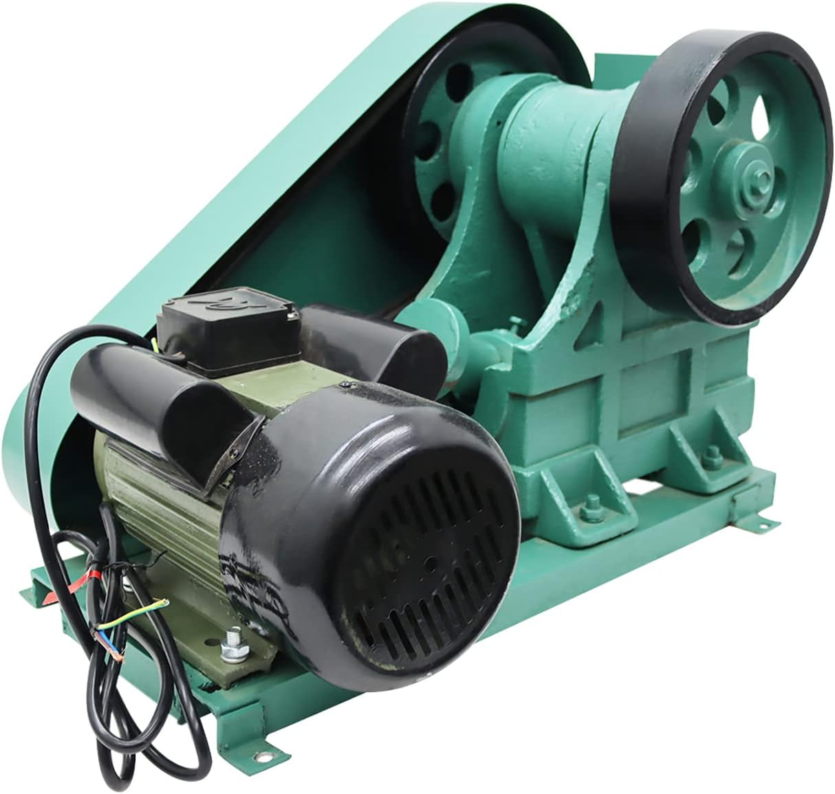 100X60 Mini Jaw Crusher for Rock Ore Slag Steel Slag Coal Stone Crushing 220V 2mm~10mm Output Size