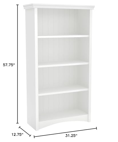 South Shore Artwork 4-Shelf Bookcase, Gray Maple