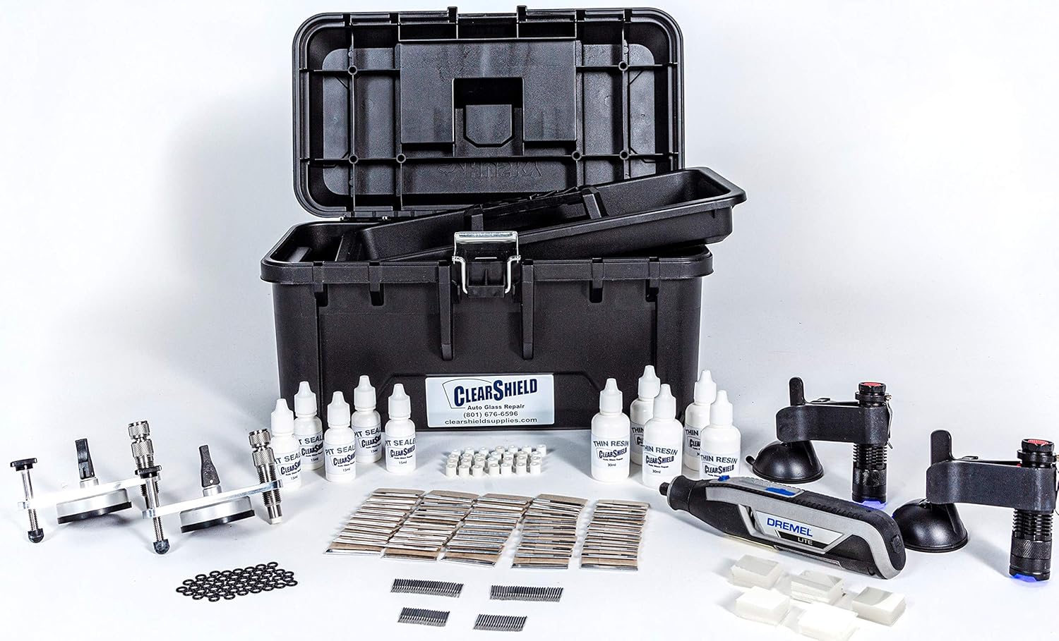 Clearshield Windshield Repair Kit - Window Rock Chip Repair Kit - Cracked Windshield Repair Kit - Auto Glass Repair Kit for 1000+ Repairs