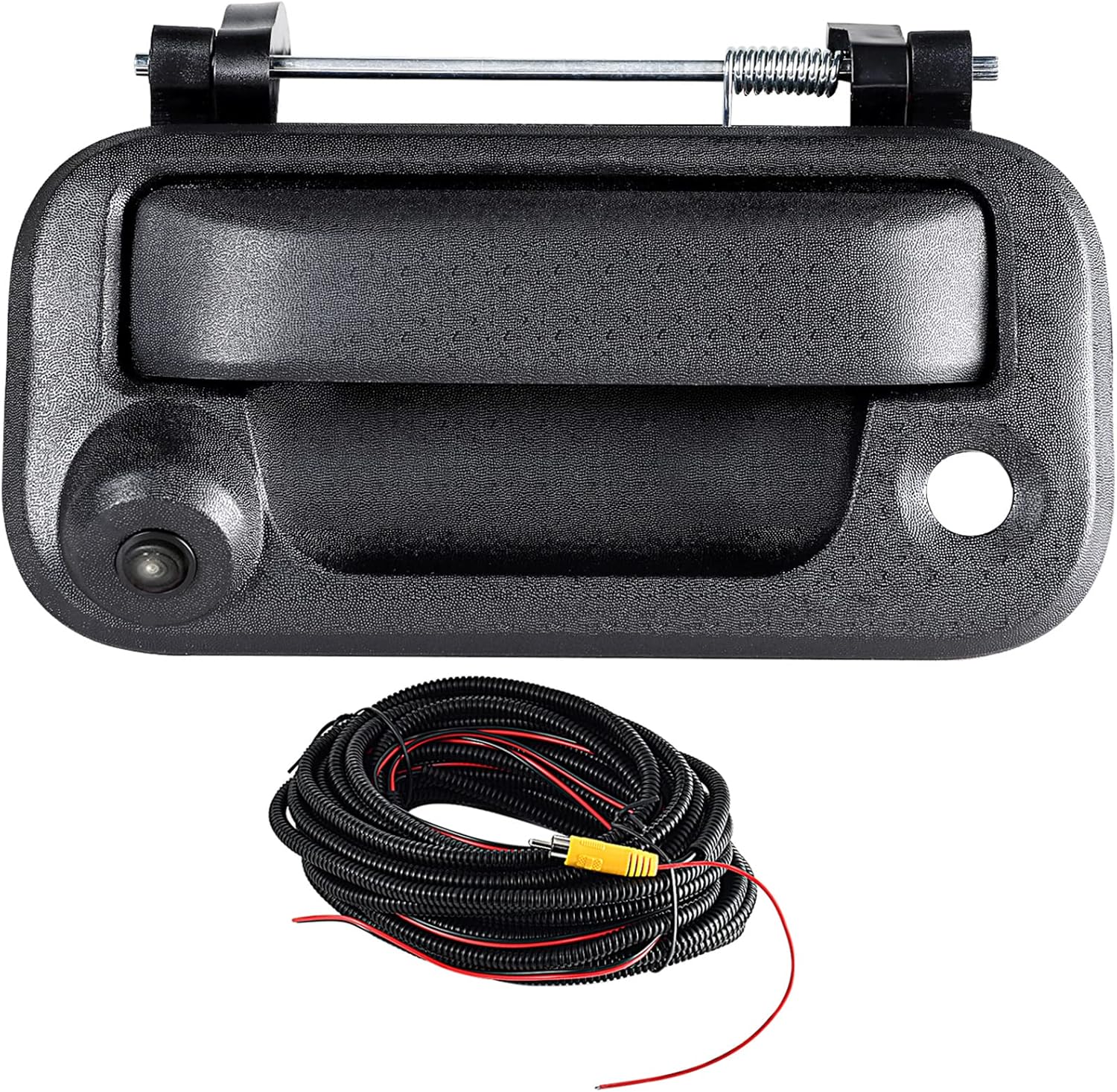 RED WOLF Tailgate Handle with Rear View Backup Camera Replacement for 2004-2014 Ford F150, 2008-2016 F-250/F-350/F450/F550 Reverse Parking Camera Removable Guideline