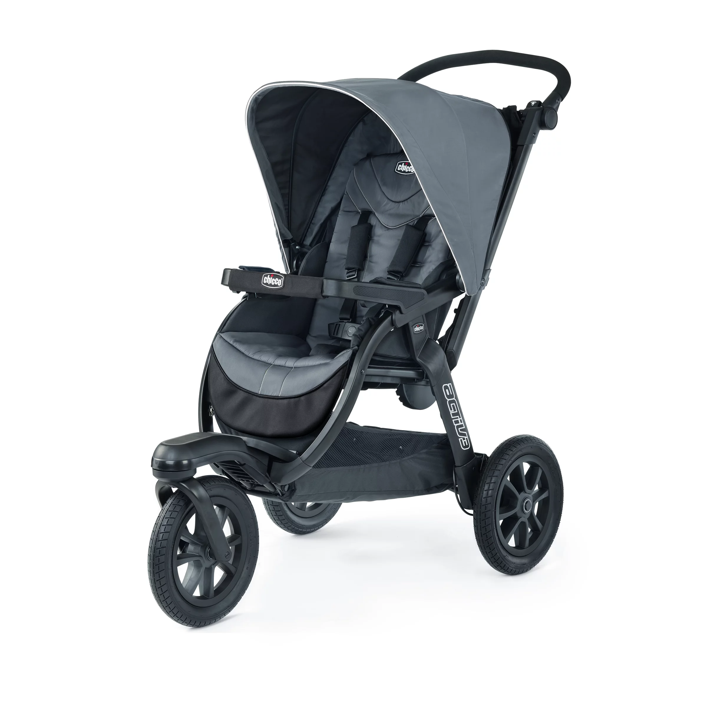 Chicco Activ3 Jogging Stroller - Eclipse (Grey)