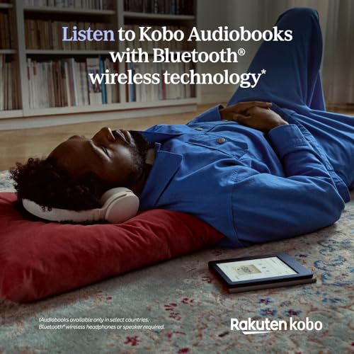 Kobo Clara Colour | Colour eReader | 6” Glare-Free Colour E Ink Kaleido™ 3 Display | Dark Mode Option | Waterproof | Audiobooks | 16GB of Storage | Black