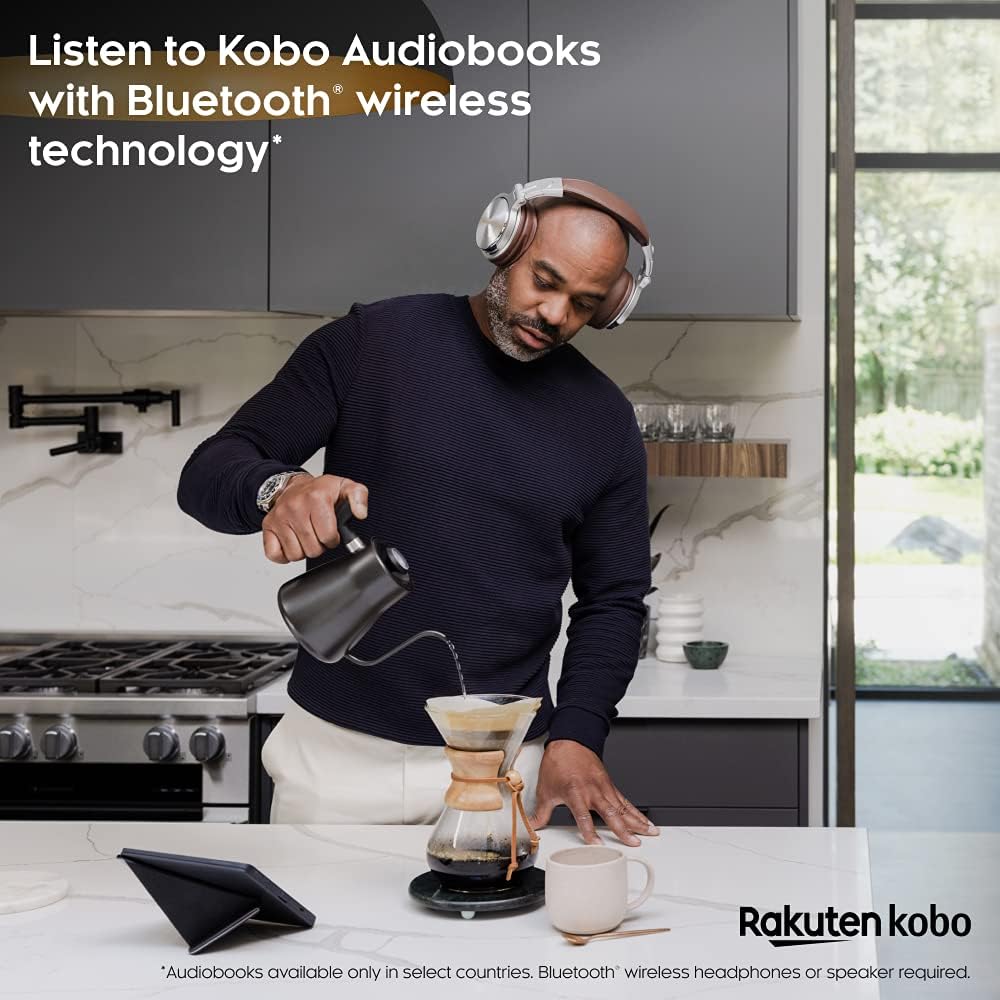 Kobo Sage | eReader | 8�?HD Glare Free Touchscreen | Waterproof | Adjustable Brightness and Color Temperature | Blue Light Reduction | Bluetooth | WiFi | 32GB of Storage | Carta E Ink Technology