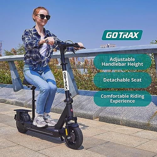 Gotrax Electric Scooter for Adult, 350/500W Motor, Max 18/38 Mile and 20MPH Speed,10" Pneumatic Tire, 36V/48V Big Battery All Aluminum Body, Large LED Display Foldable Commuting E Scooter for Adult