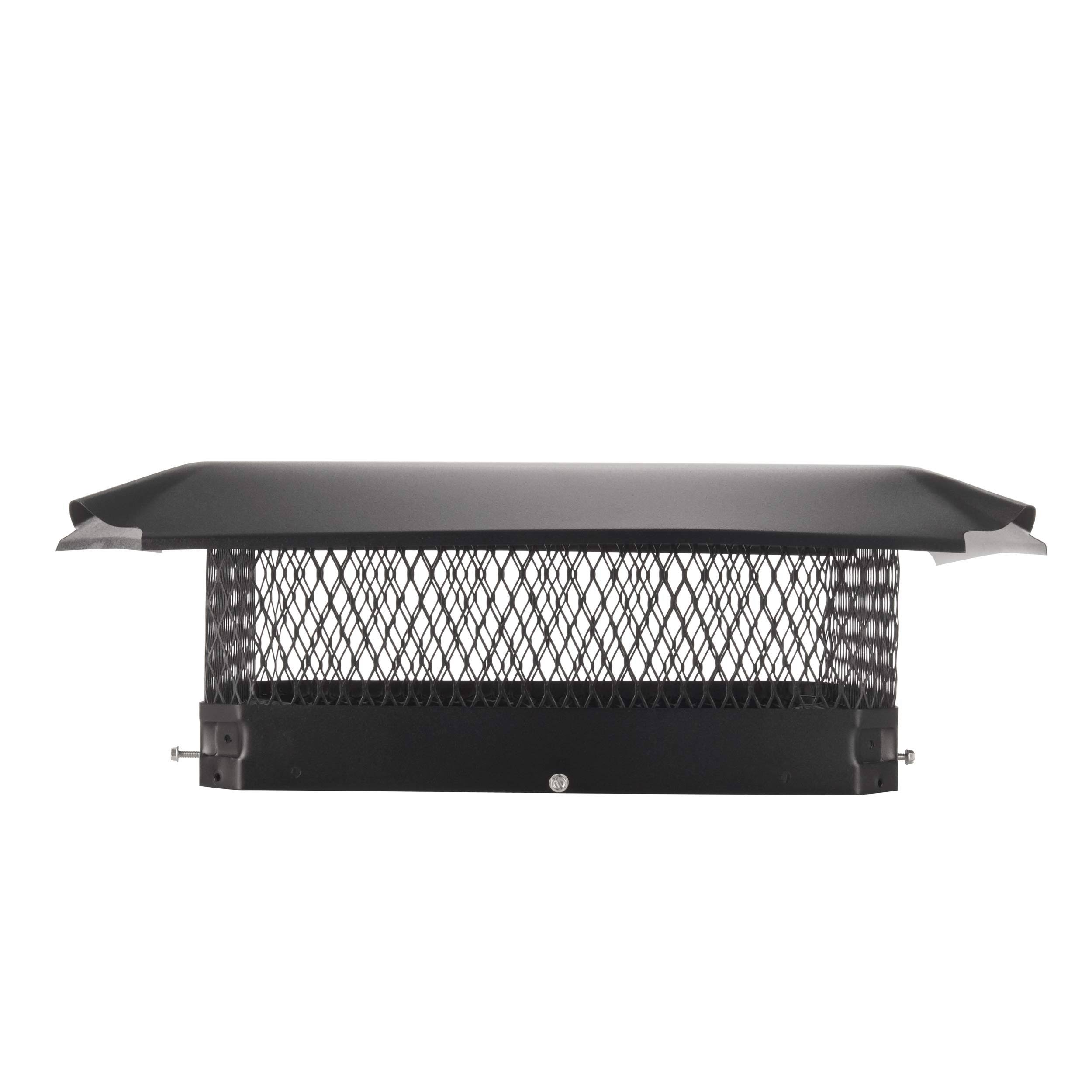 HY-C Single Flue Bolt-On Chimney Cap, Black