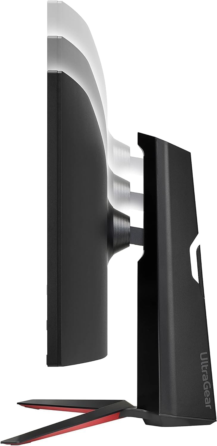 LG 34GP63A-B 34" Curved Ultragear QHD (3440 x 1440) HDR 10 160Hz Gaming Monitor with Tilt/Height Adjustable Stand, AMD FreeSync Premium, Display Port and HDMI, Black, WEPGPY
