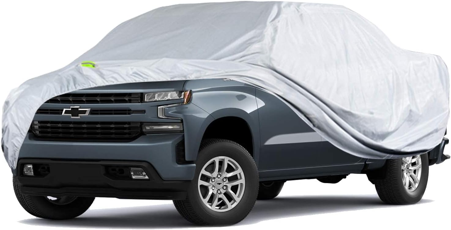 KouKou 6 Layers Car Cover Waterproof All Weather for Automobiles, Fit Sedan Toyota Corolla/Prius, Honda Insight, Nissan sentra, BMW 3 Series, Lexus is250, Subaru WRX etc (185 X 70 X 59 inches )