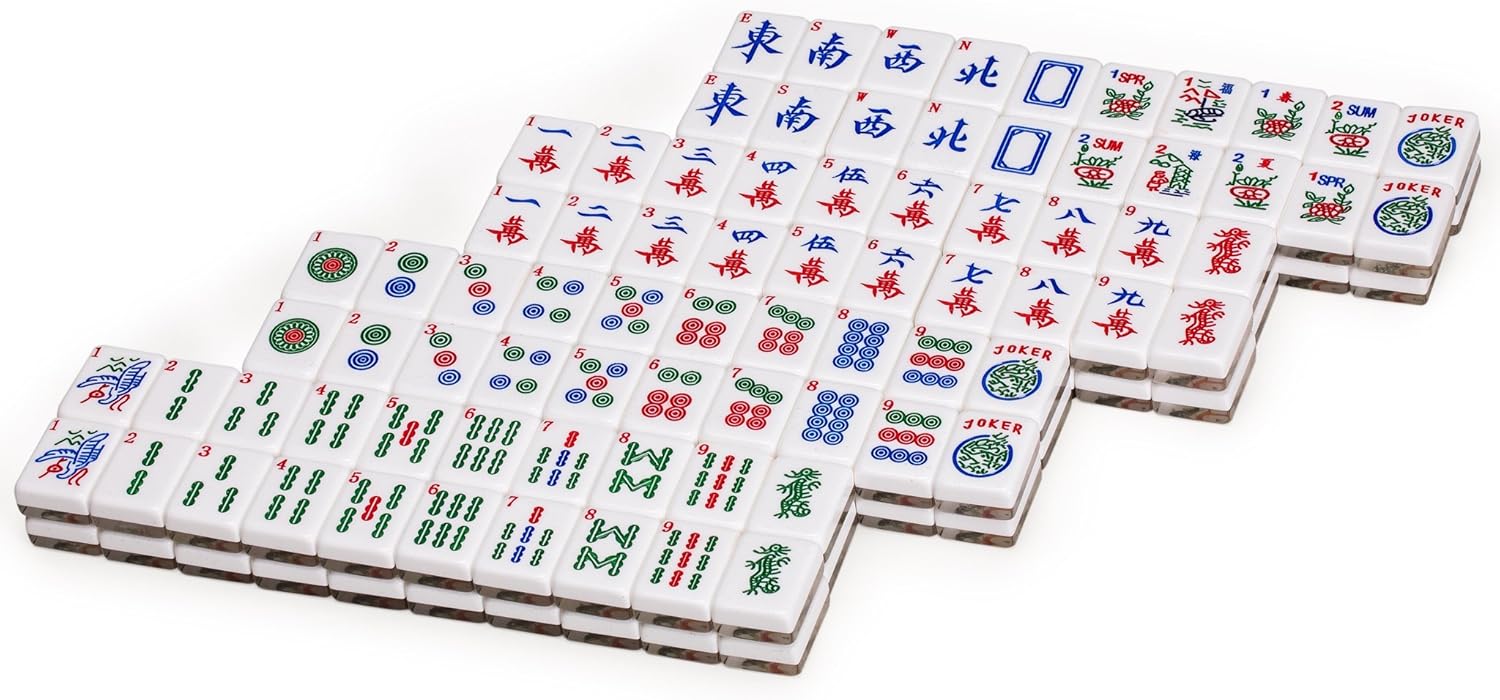 Yellow Mountain Imports Set of 166 American Mahjong Tiles - Koi - Tiles Only Set