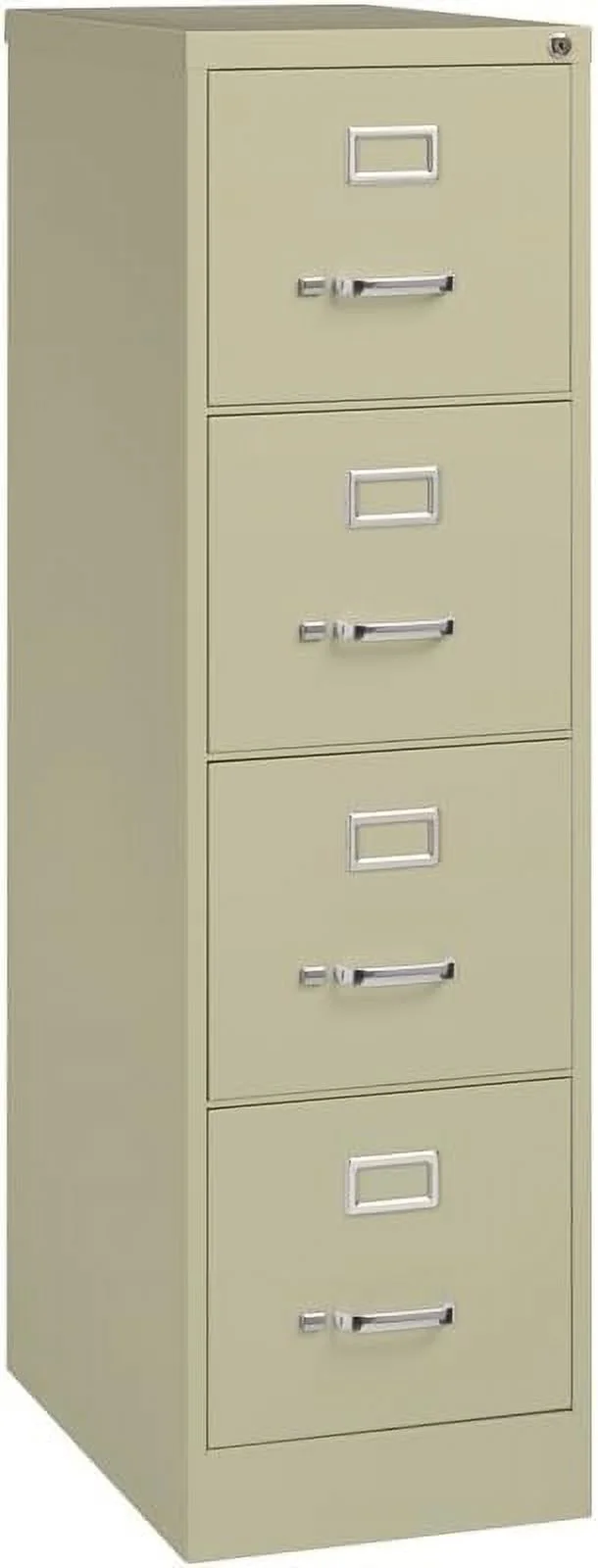 Cooper 25" 4-Drawer Metal Letter Width Vertical File Cabinet In Beige
