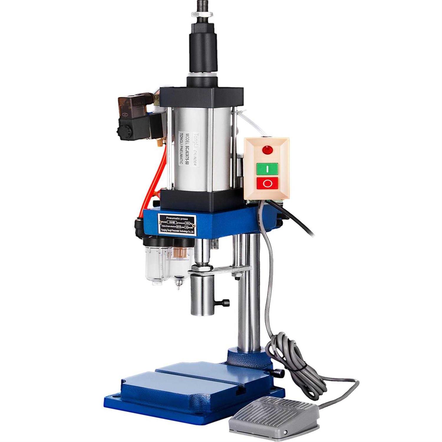 VEVOR 220kg Vertical Pneumatic Punch Press Machine 110v Mute Operation 16mm Die Hole 200KGJTQYCC000001V1 - Shop Hardware Tools Online Store