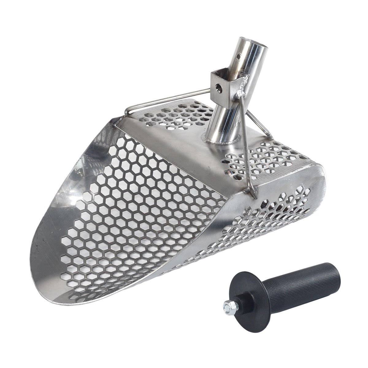 Dune Hydra 11x22 x 8x22 Stainless Metal Detector Sand Scoop with 2 Mount Options
