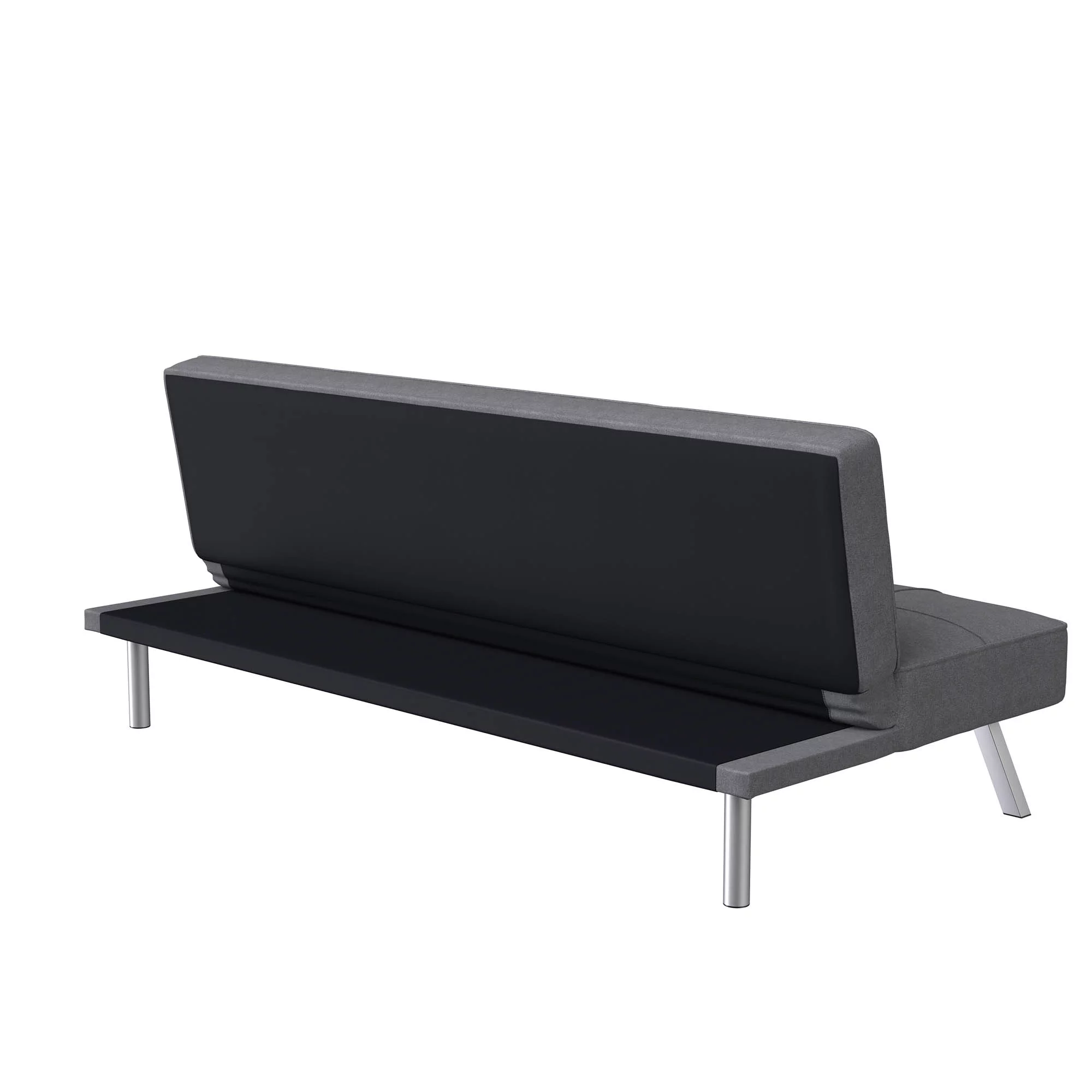 Serta Chelsea Modern Futon, Charcoal Gray Fabric