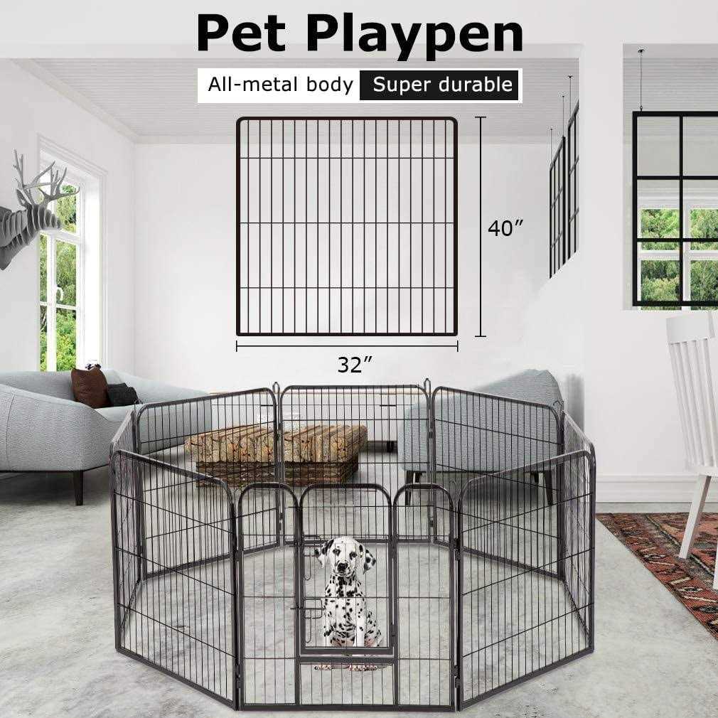 Bestpet Heavy Duty Pet Playpen Dog Exercise Pen Cat Fence - Pet Supplies online store