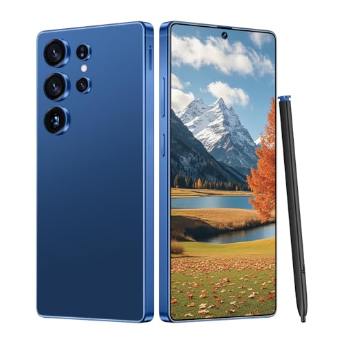 I25 Ultra Unlocked Android Phone 6.99" AMOLED 7000mAh Long-Lasting | Snapdragon 8 Gen3 | 8GB RAM+256GB | 68MP+108MP Pro Camera | Face Unlock + Stylus | Android 14 System (Blue)