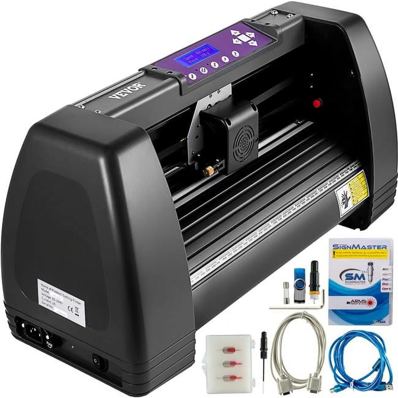 Vevor  Vinyl Cutter, 14 in. Vinyl Plotter, Off-line Cutting Machine with LCD, Desktop Design - Curated Treasures Market