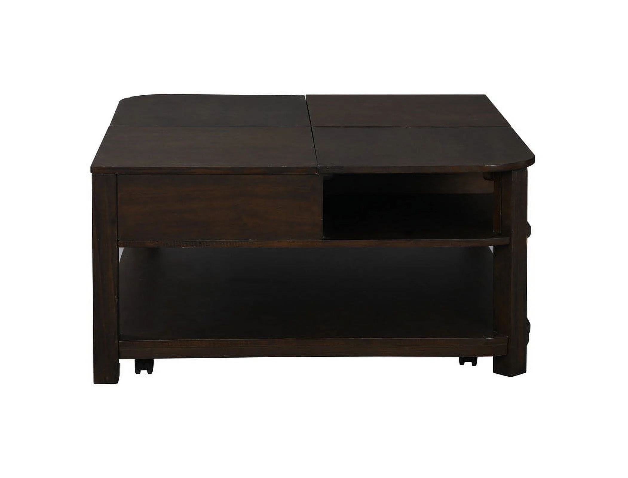 Versatile Coffee Table - Hidden Storage & Lift-Up Tabletops