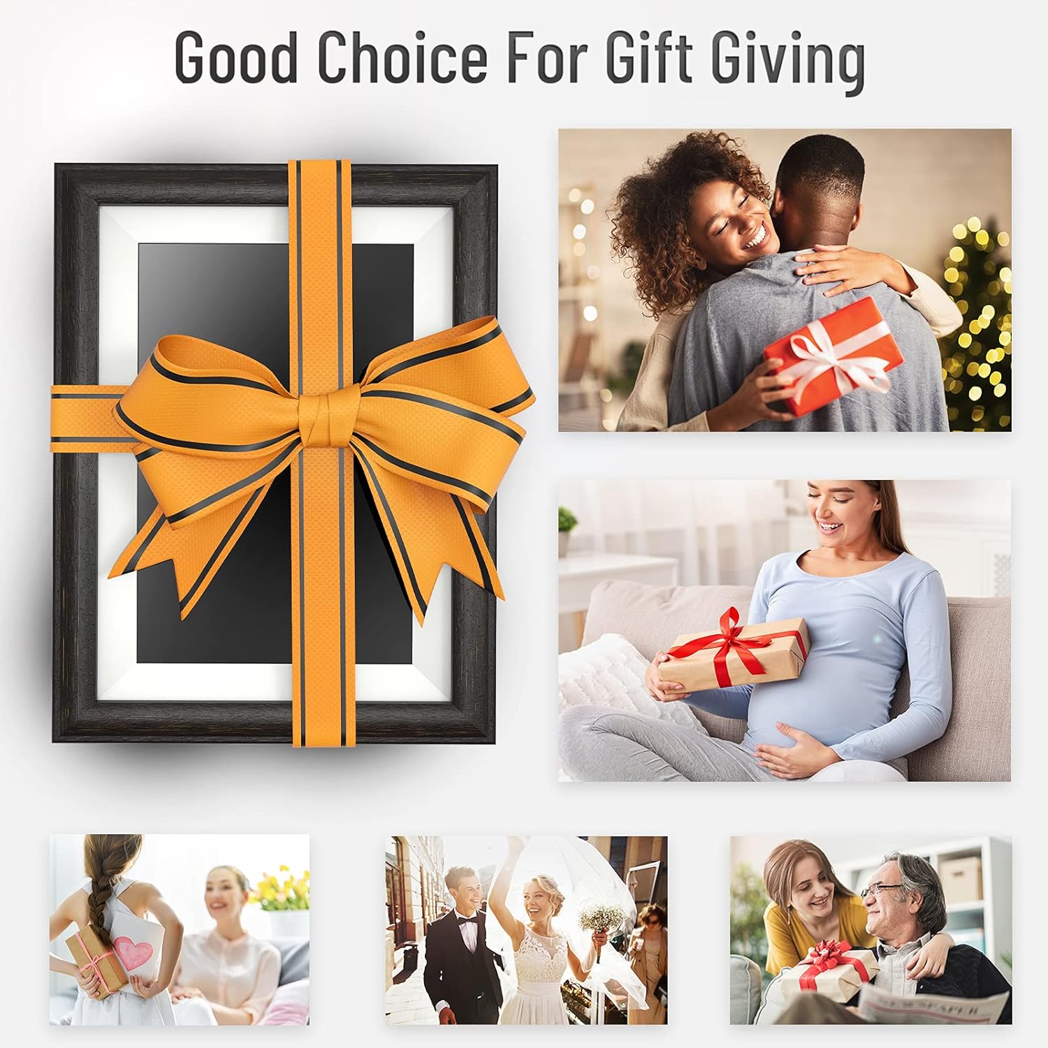 Digital Frame for Photos 10 inch with Slideshow Digital Picture Frame with HD IPS Display Picture Frame with Motion Sensor/Video/Background Music/Calendar/Clock/Auto-Rotate/Best Gifts by FLYAMAPIRIT