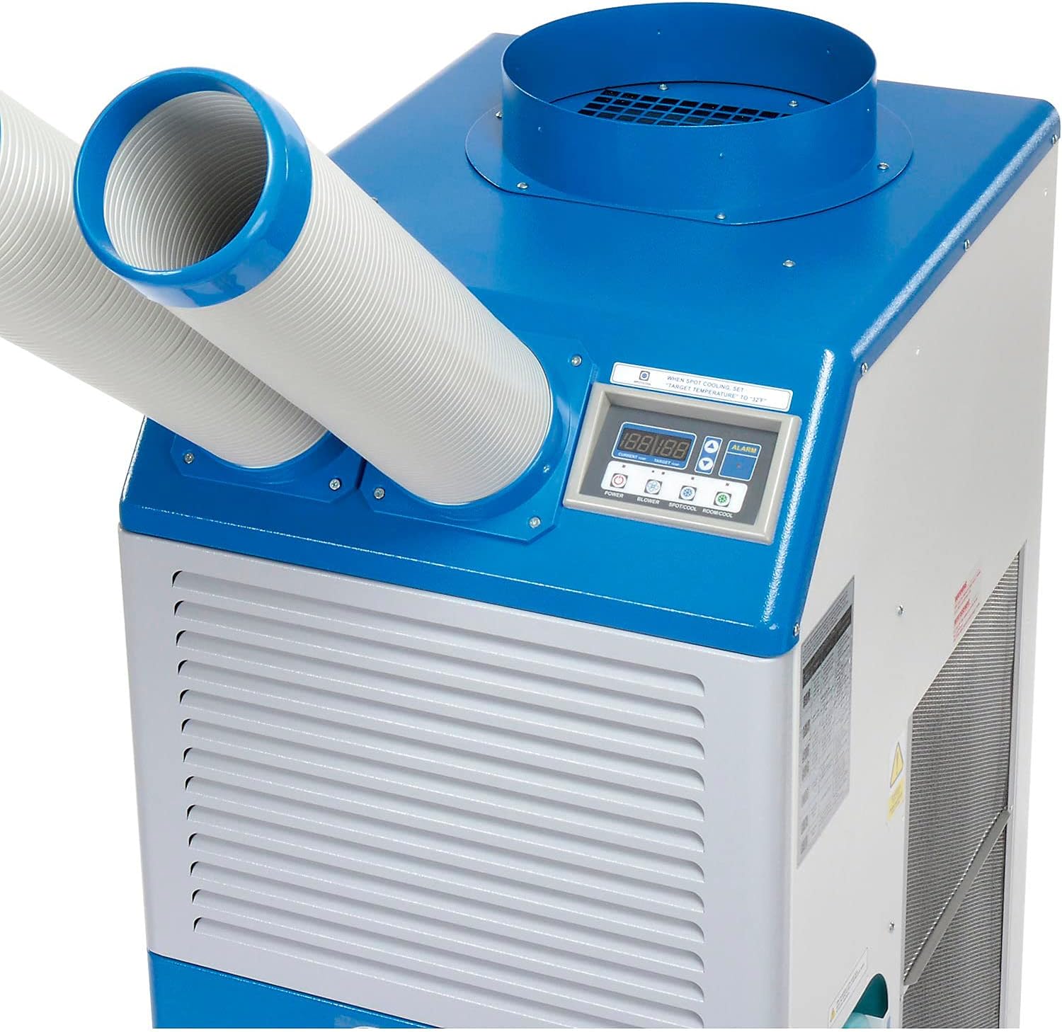 Global Industrial Industrial Portable AC, 1.5 Ton w/Cold Air Nozzles 16,800 BTU, 115V