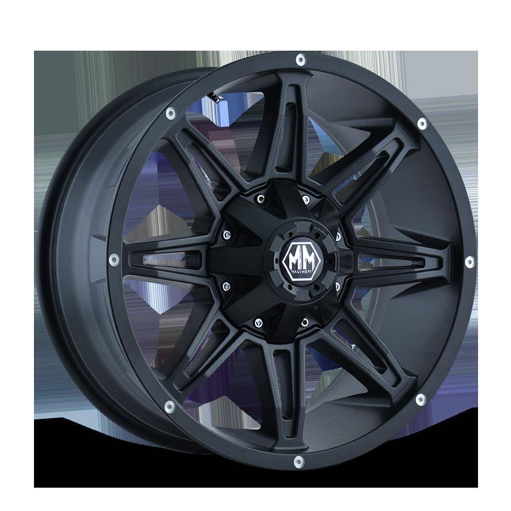 Mayhem 8090 Rampage Matte Black 22x9.5 8x6.5 / 8x170 -6mm (8090-22976MB)