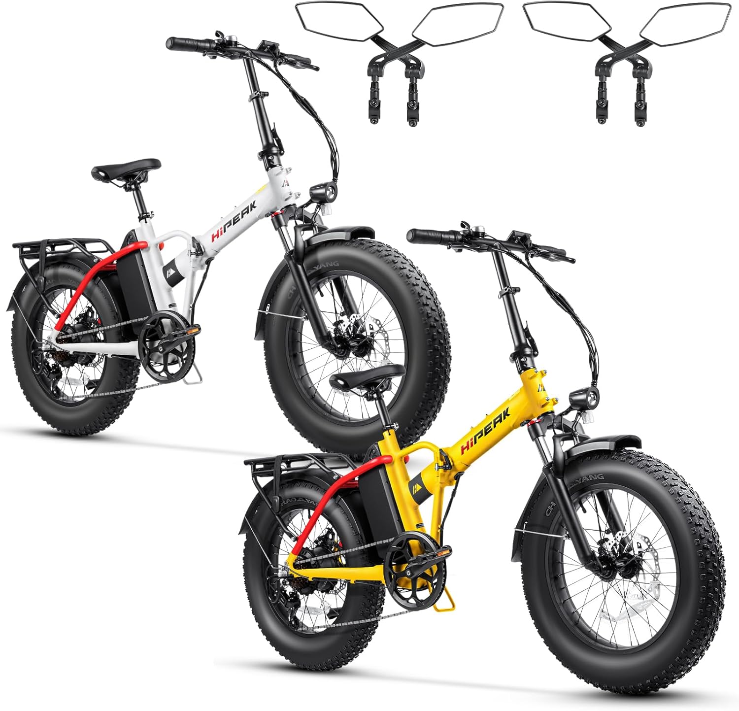 Bona Ebike Foldable Electric Bike for Adults 750W Speeds Up to 25MPH Large 48V 15Ah Removable Battery 20" x 4.0"Fat Tire Electric Bicycle with Front Dual Suspension,UL2849 Certified