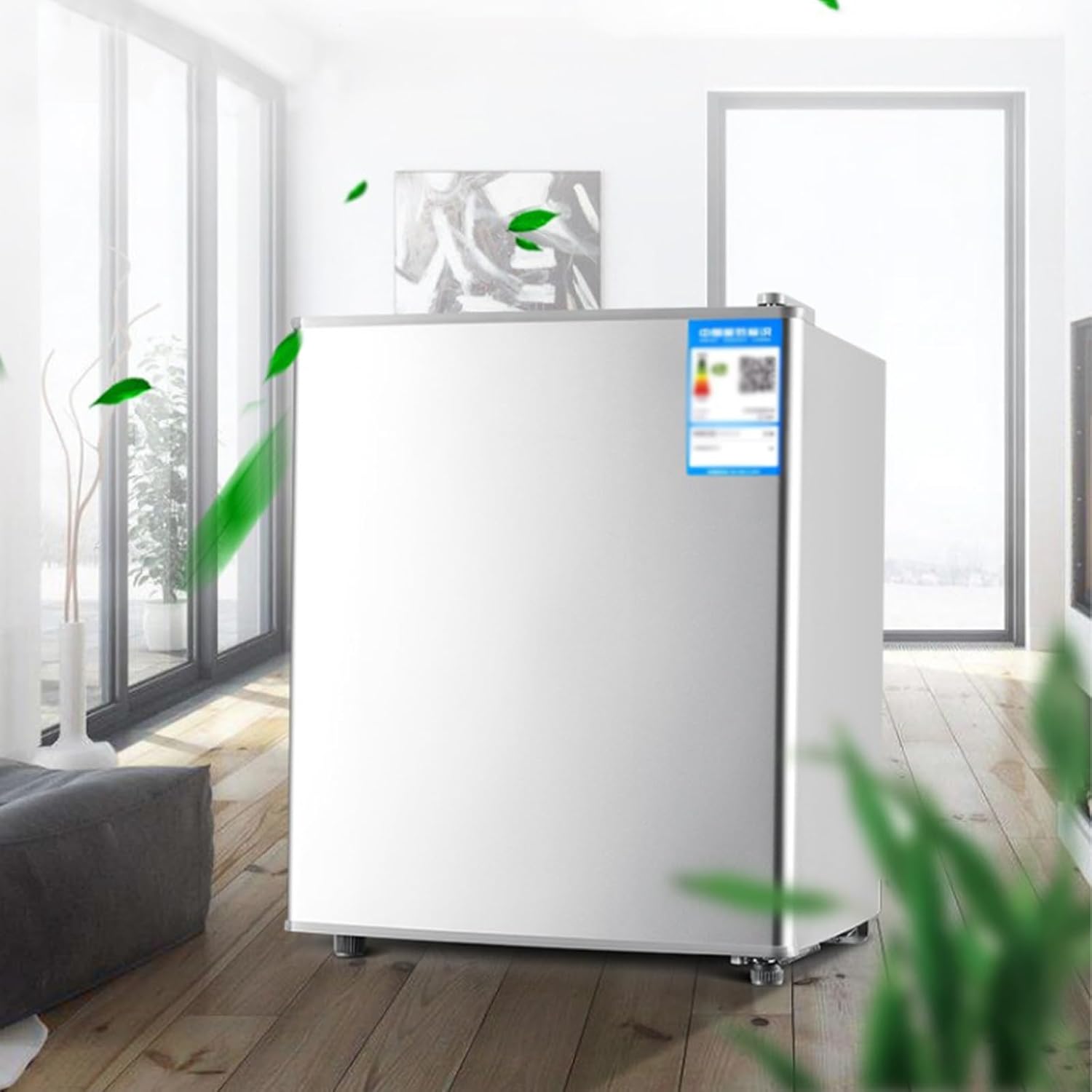 Compact Refrigerator, Mini Beverage Fridge with Adjust Temperature, Energy Saving Small Fridge Perfect for Bedroom Office Dorm Apartment