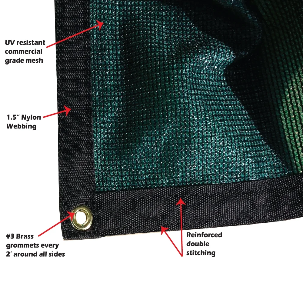 Xtarps - 10 ft. x 14 ft. -  7 oz Premium Privacy Fence Screen 90% Blockage, Green color
