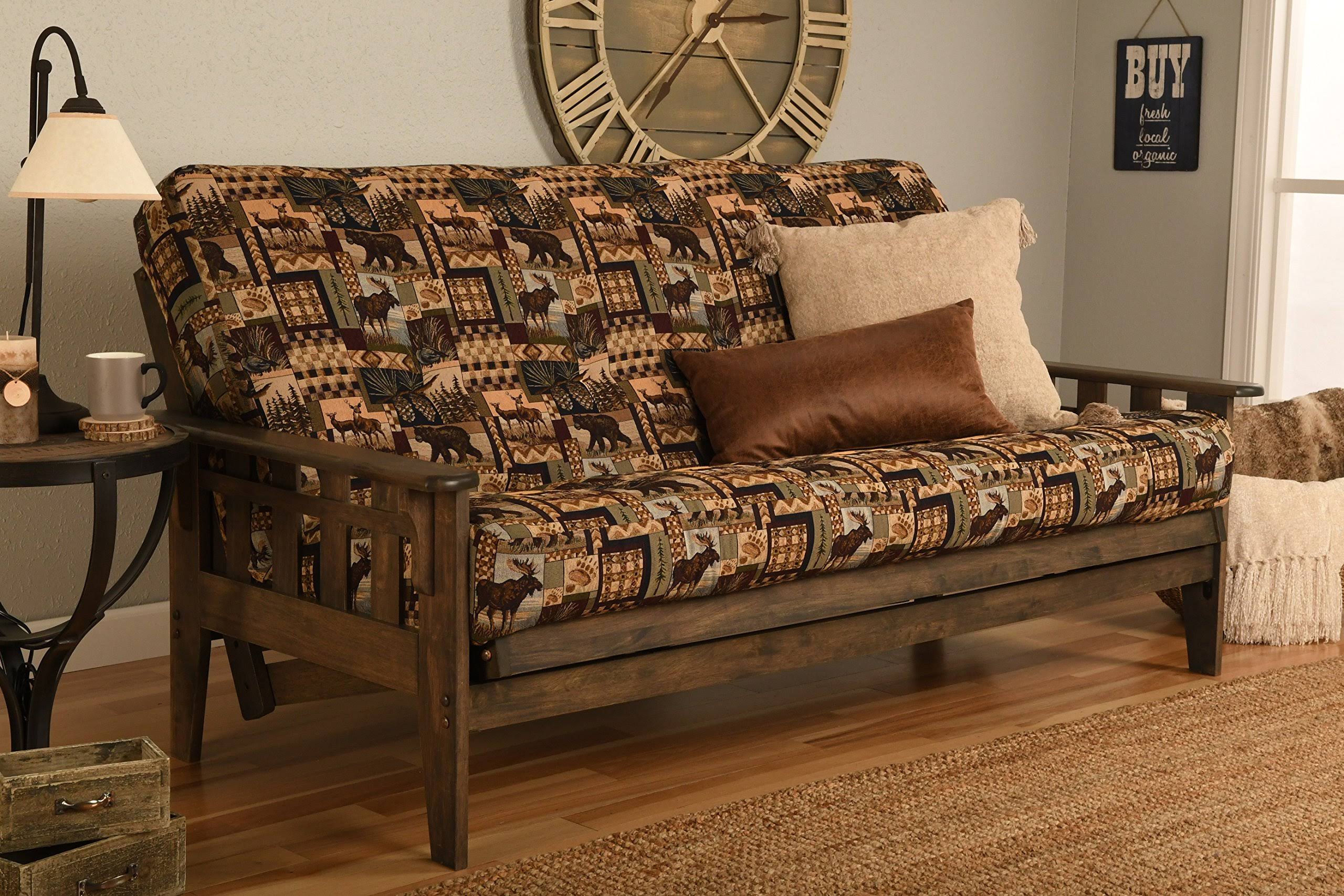 Kodiak Tucson Frame-Rustic Walnut Finish-Peter&s Cabin Mattress