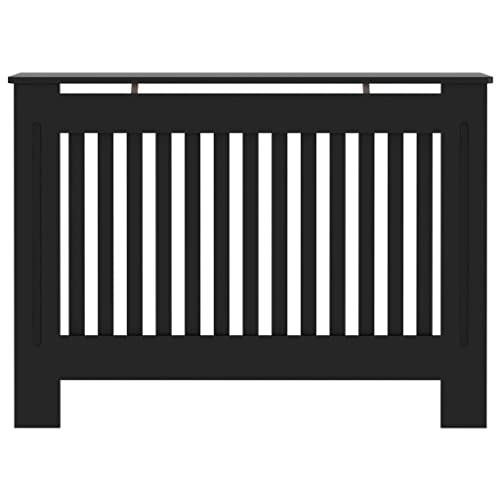 loibinfen Modern Radiator Cover Heating Covers for Living Room, Bedroom, MDF Heating Cabinet, Black