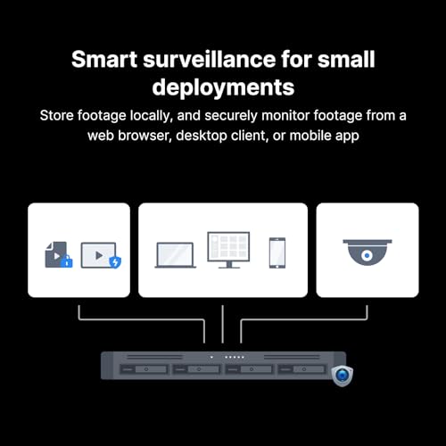 Synology 4-Bay Rackmount NAS RackStation RS422+ (Diskless),Black