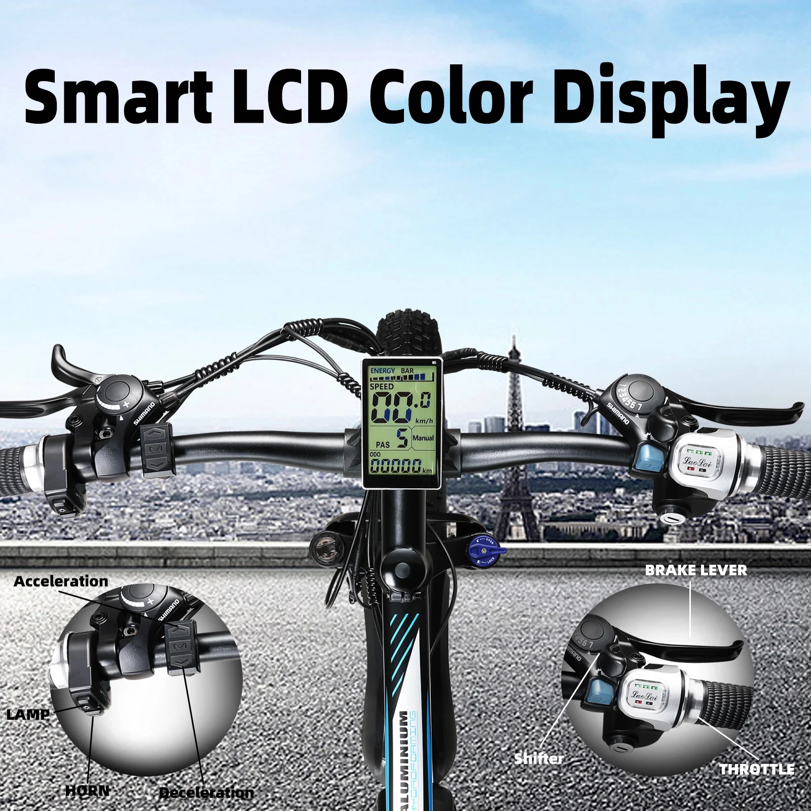 KETELES Electric Bike for Adults Ebike, 750W Adults E Bike, Electric Mountain Bicycle 48V 13AH Removable Battery, 26" Fat Tire Electric Bike