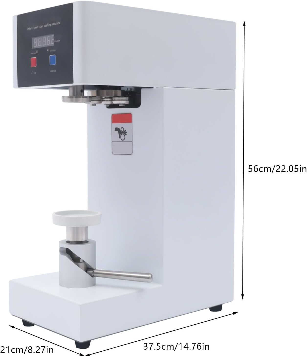 Automatic Can Sealing Machine, 2.2Inch Sealing Machine, 14.5-20Cm Height Impulse Sealer, Suitable for Use at Home, Bar, Cafe, Restaurant, Beverage Store, Fast Food Restaurant