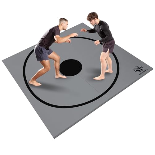 10x10ft Martial Arts Mat, Roll-Up Training Mat with Sealed Edges, XPE Foam & Carry Bag – for Jiu Jitsu, Wrestling, MMA, Tumbling, Judo, Karate, Home Gym Flooring